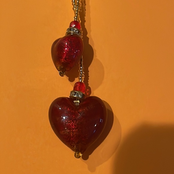 Glass heart necklace - Picture 5 of 5